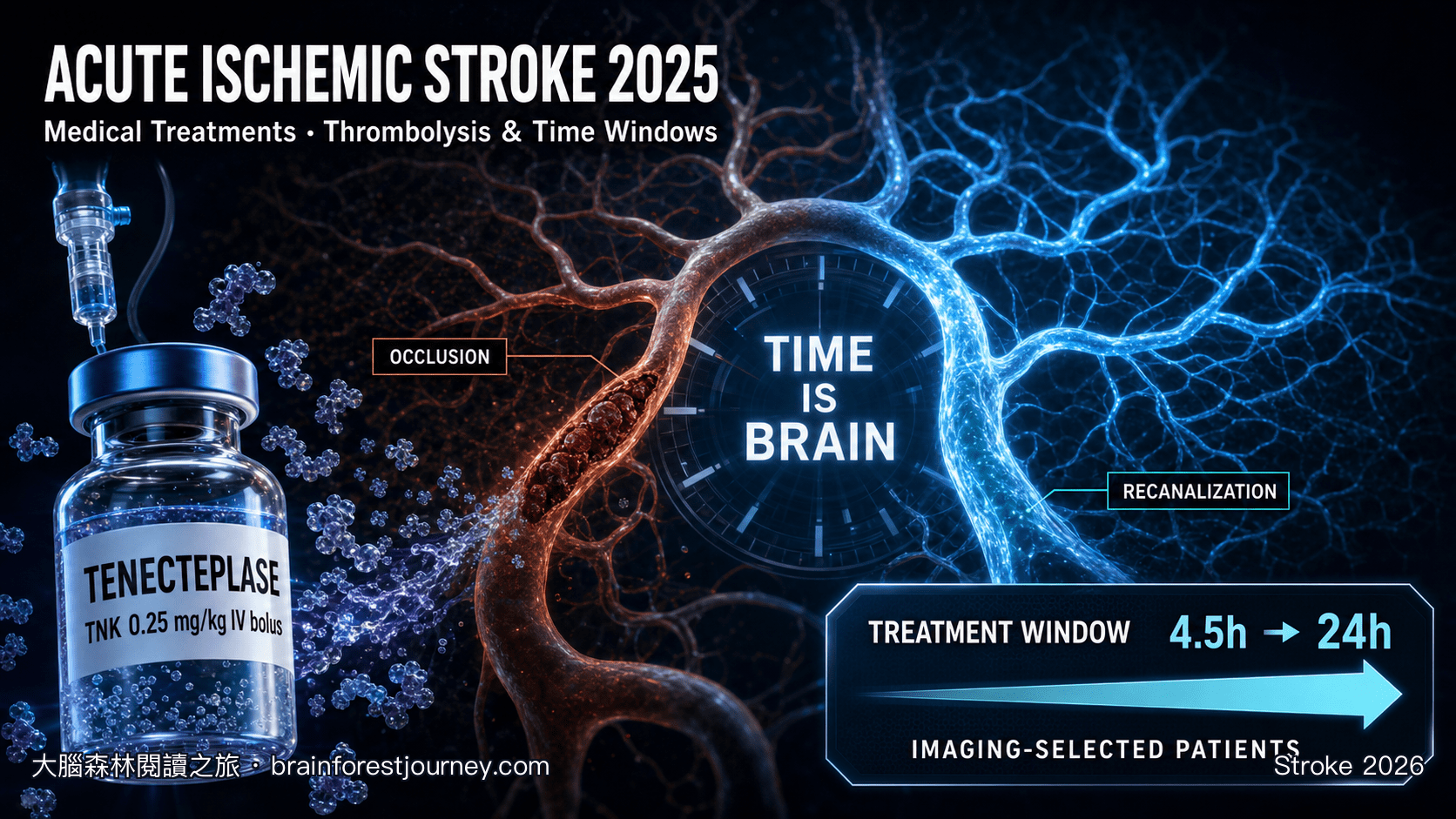 急性缺血性中風藥物治療 2025：溶栓的有效邊界正在被重畫