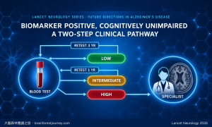 BIOMARKER POSITIVE, COGNITIVELY UNIMPAIRED: A TWO-STEP CLINICAL PATHWAY — Lancet Neurology 2026 Series