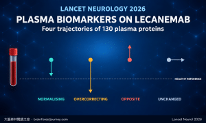PLASMA BIOMARKERS ON LECANEMAB: Four trajectories of 130 plasma proteins — Lancet Neurology 2026